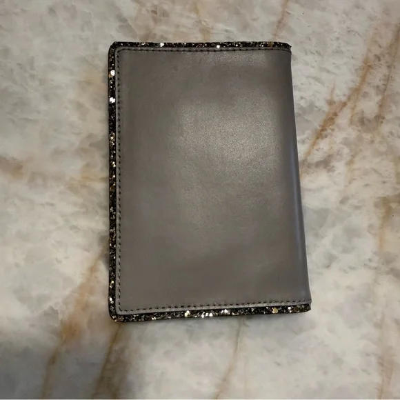 Kate Spade Taupe and Glitter Passport Cover - Picture 2 of 6